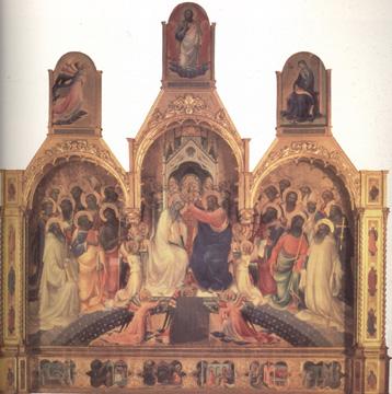 Lorenzo Monaco The Coronation of the Virgin (nn03) Spain oil painting art